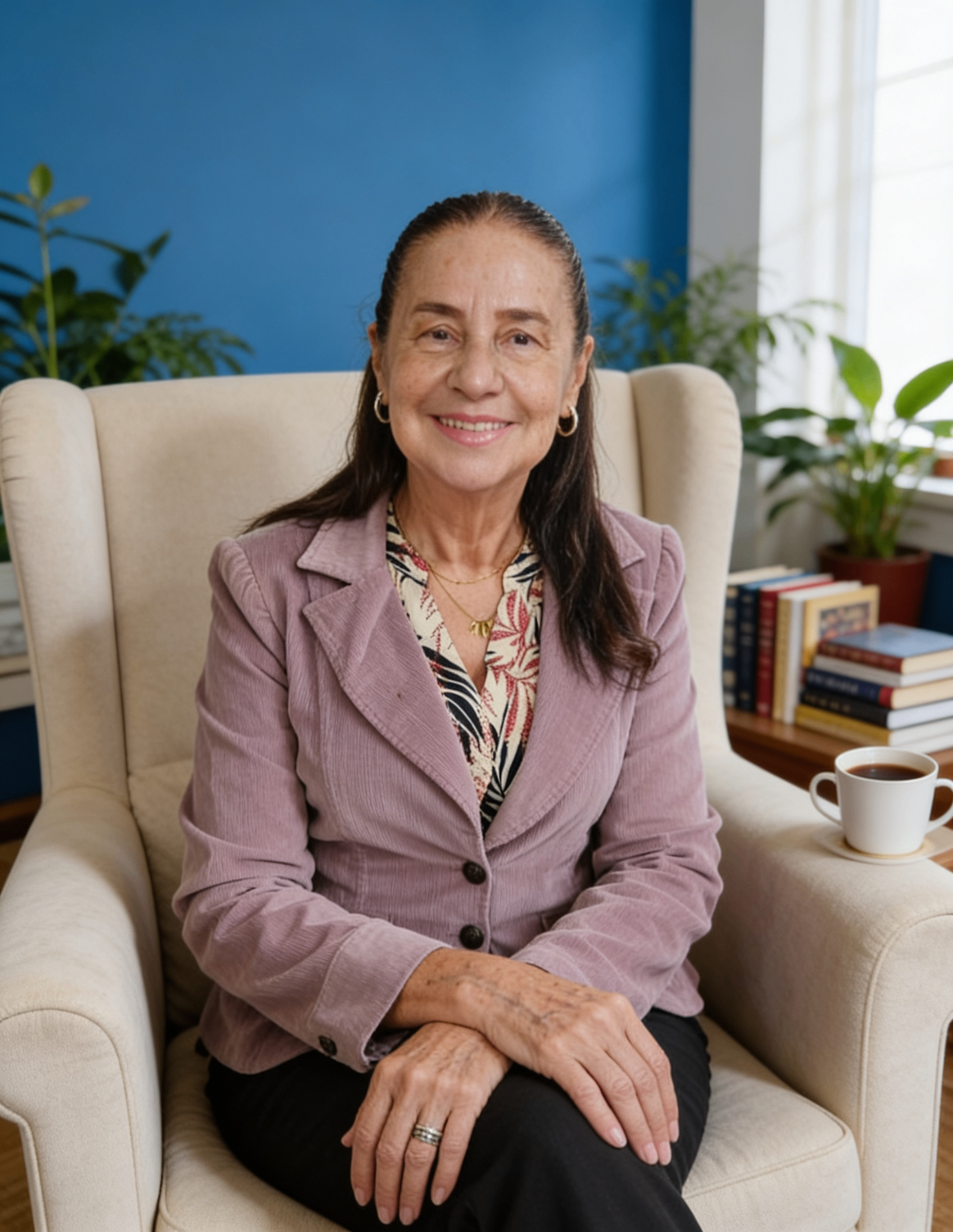 Marlene Campoi em seu consultório